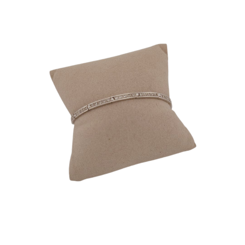 Bracelet Bracelet rivière en or blanc 18 carats et diamants 58 Facettes RV CREATION - 2504642