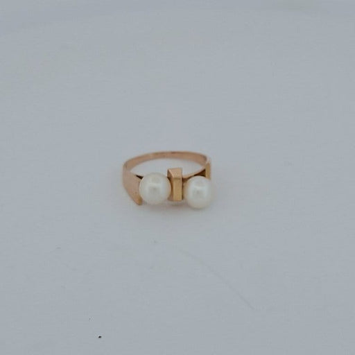 Bague 53.5 Bague perles de culture en or jaune 18 carats 58 Facettes RV CREATION - 3042360