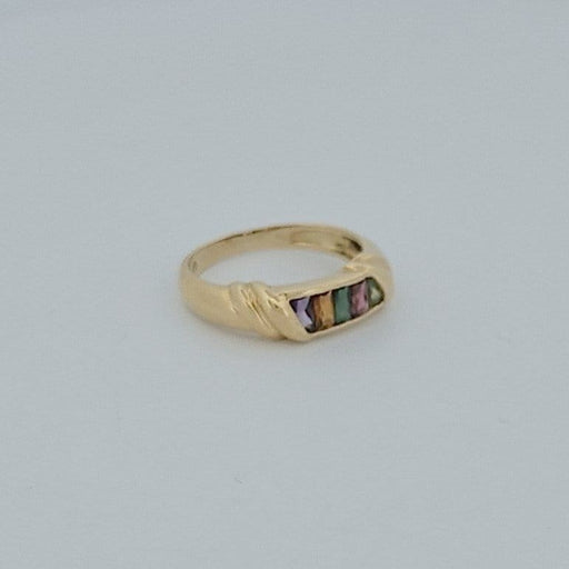 Bague 53 Bague multi-pierres en or jaune 18 carats 58 Facettes RV CREATION - 2584673