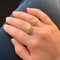 Bague 56.5 Bague Art nouveau en or jaune 750 avec perle blanche et saphirs blancs 58 Facettes 434751