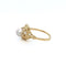 Bague 56.5 Bague Art nouveau en or jaune 750 avec perle blanche et saphirs blancs 58 Facettes 434751
