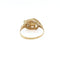 Bague 56.5 Bague Art nouveau en or jaune 750 avec perle blanche et saphirs blancs 58 Facettes 434751