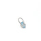 Pendant Pendant - Oval aquamarine in 18-carat white gold 58 Facettes 434731