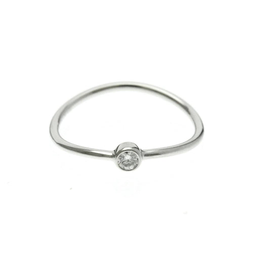 Bague Tiffany & Co. Elsa Peretti - Bague Wave Single-Row en platine et diamants 58 Facettes kqsez9v1wr