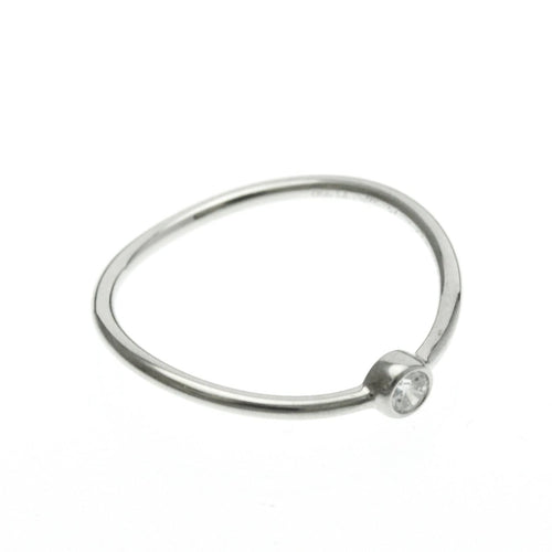 Bague Tiffany & Co. Elsa Peretti - Bague Wave Single-Row en platine et diamants 58 Facettes kqsez9v1wr