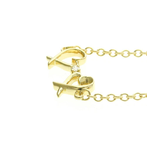 Bracelet Tiffany & Co. Paloma Picasso - Bracelet Double Loving Heart en or jaune et diamants 58 Facettes nhevikm6nz