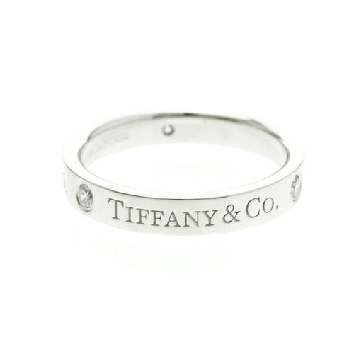 Bague 48 Tiffany & Co. - Bague Flat Ring en platine diamants 58 Facettes x23wegfe6t