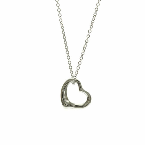 Collier Tiffany & Co. Elsa Peretti - Collier Open Heart en platine 58 Facettes kr1fyh8nv5