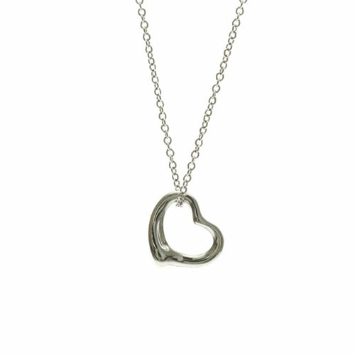 Pendentif Tiffany & Co. Elsa Peretti - Pendentif Open Heart en platine 58 Facettes kr1fyh8nv5