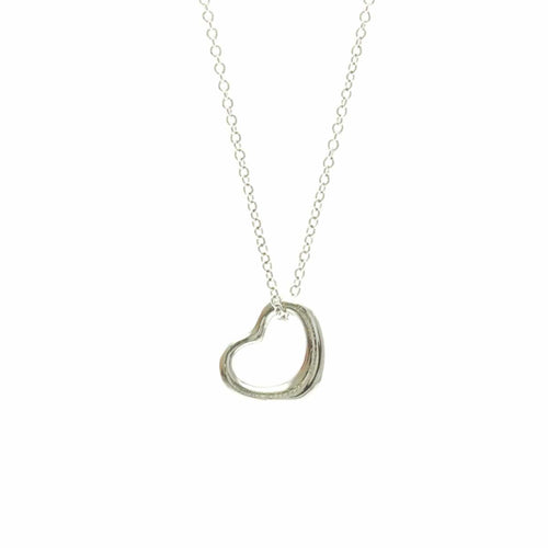 Collier Tiffany & Co. Elsa Peretti - Collier Open Heart en platine 58 Facettes kr1fyh8nv5
