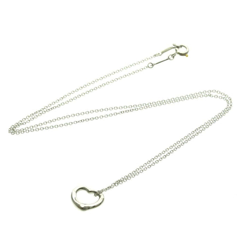 Pendentif Tiffany & Co. Elsa Peretti - Pendentif Open Heart en platine 58 Facettes kr1fyh8nv5