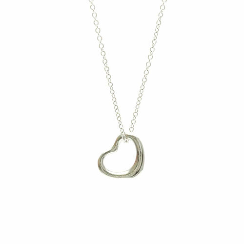 Pendentif Tiffany & Co. Elsa Peretti - Pendentif Open Heart en platine 58 Facettes kr1fyh8nv5