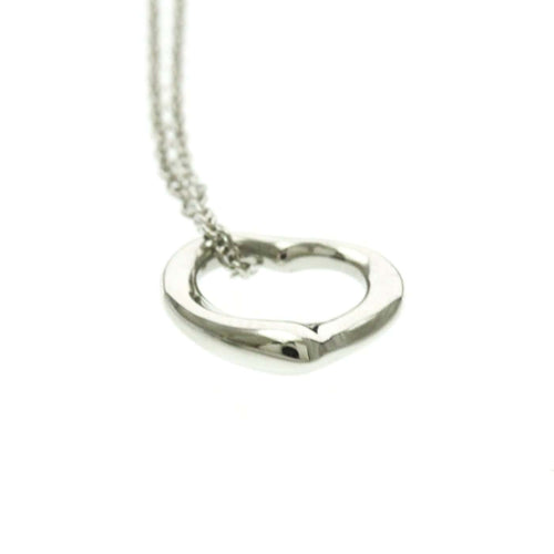 Collier Tiffany & Co. Elsa Peretti - Collier Open Heart en platine 58 Facettes kr1fyh8nv5