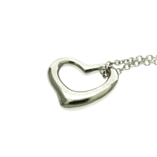 Pendentif Tiffany & Co. Elsa Peretti - Pendentif Open Heart en platine 58 Facettes kr1fyh8nv5