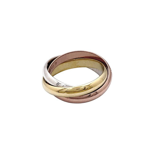 Bague 56 Bague Cartier, "Trinity", trois ors. 58 Facettes 35433
