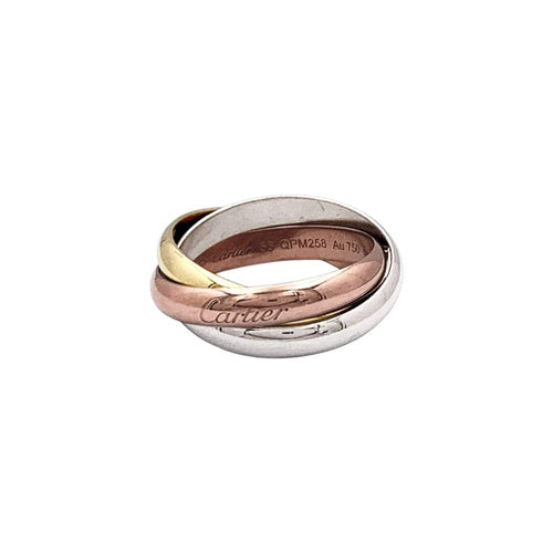 Bague 56 Bague Cartier, "Trinity", trois ors. 58 Facettes 35433