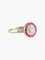 Bague Bague Art déco cible en or jaune 18 carats, diamants et rubis 58 Facettes BO/220012