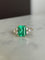 Bague 54 Bague en or jaune 18K avec émeraude colombienne et diamants 58 Facettes 259