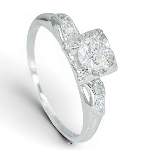 Bague Bague solitaire en or 14K avec diamant 0,54 ct 58 Facettes AF52