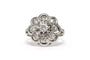 Bague 52 Bague années 50 en or blanc 18 carats et diamants 58 Facettes B859
