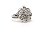 Bague 52 Bague années 50 en or blanc 18 carats et diamants 58 Facettes B859