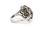 Bague 52 Bague années 50 en or blanc 18 carats et diamants 58 Facettes B859