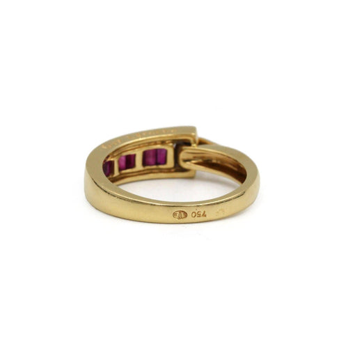 Bague 55 Guy Laroche - Bague en or jaune 750 sertie de rubis 58 Facettes 260110R