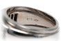 Bague 55 Bague contemporaine en or blanc 18 carats et diamants taille brillant 58 Facettes 23715