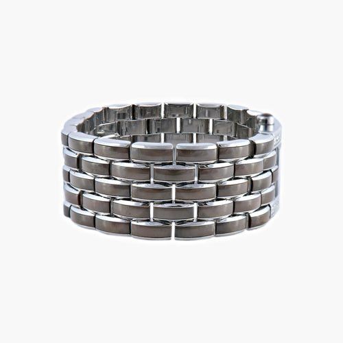 Montre Chaumet Khésis - Montre manchette en acier, diamants 58 Facettes BO/140013