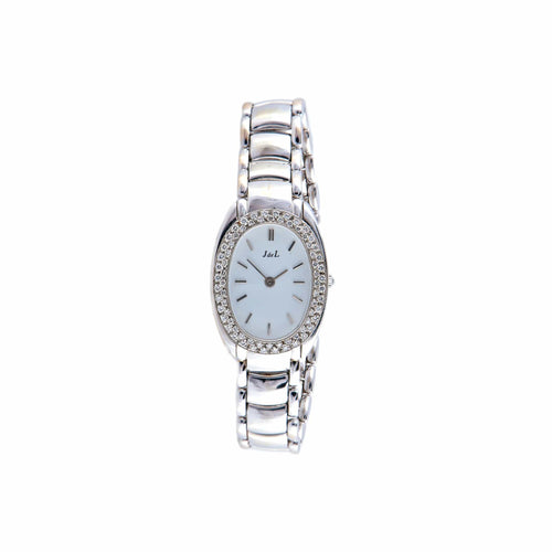 Montre Jean de Laubret - Montre en or gris diamants 58 Facettes BO/210035.