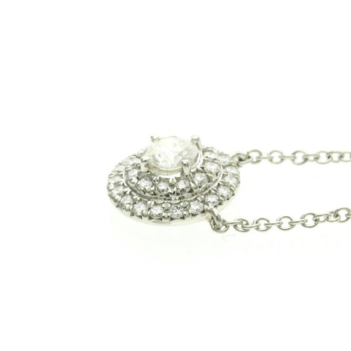 Collier Tiffany & Co. Soleste - Collier pendentif rond en platine et diamants 58 Facettes r7sfxwdmek