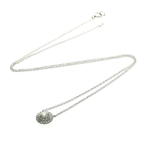 Collier Tiffany & Co. Soleste - Collier pendentif rond en platine et diamants 58 Facettes r7sfxwdmek