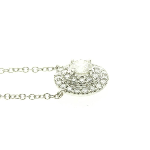 Collier Tiffany & Co. Soleste - Collier pendentif rond en platine et diamants 58 Facettes r7sfxwdmek
