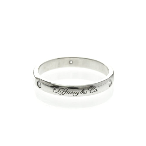 Bague 52 Tiffany & Co. Notes - Alliance en platine et diamants 58 Facettes sbraw0qprv