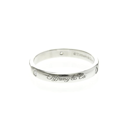 Bague Tiffany & Co. - Bague Notes Wedding Band en platine et diamants 58 Facettes sbraw0qprv