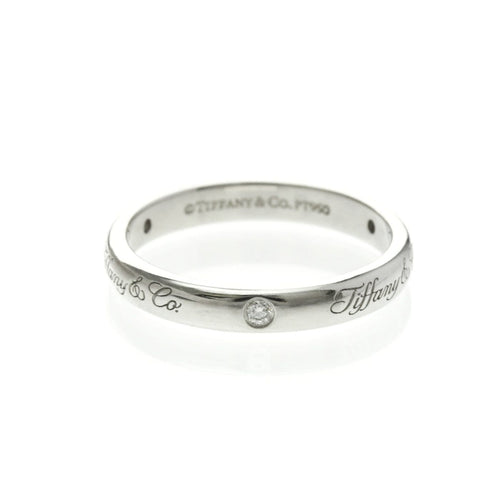 Bague 52 Tiffany & Co. Notes - Alliance en platine et diamants 58 Facettes sbraw0qprv