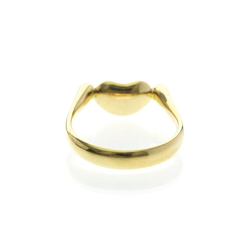 Bague Tiffany & Co. Elsa Peretti - Bague Bean Band en or jaune et diamants 58 Facettes yfwzllbarj