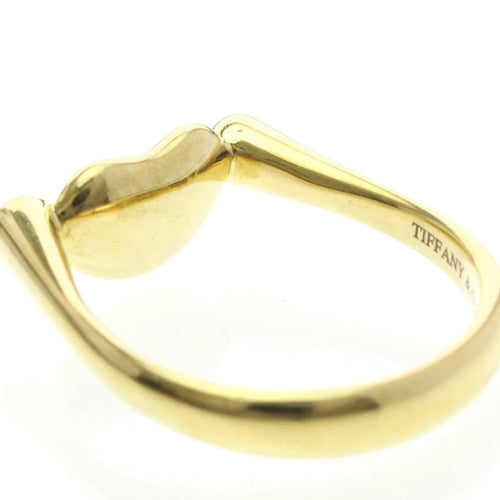 Bague Tiffany & Co. Elsa Peretti - Bague Bean Band en or jaune et diamants 58 Facettes yfwzllbarj