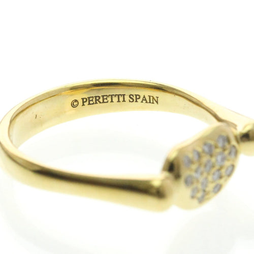 Bague Tiffany & Co. Elsa Peretti - Bague Bean Band en or jaune et diamants 58 Facettes yfwzllbarj