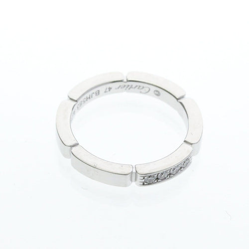 Cartier Maillon Panthère - Пръстен от 18-каратово бяло злато и 4 диаманта 