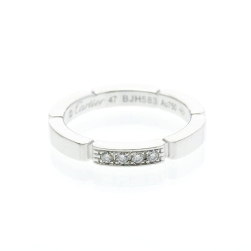 Bague 47 Cartier Maillon Panthère - Bague en or blanc 18K et 4 diamants 58 Facettes znbon4tyhu