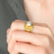 Bague 53.5 Sultan - Bague jonc en or jaune et nacre 58 Facettes BO/220077