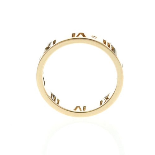 Bague 49 Tiffany & Co. Atlas - Bague perforée en or rose 18K et diamants 58 Facettes te8a039cqa