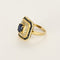 Bague 56 Bague en or jaune, saphirs et diamants 58 Facettes 260072
