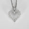 Collier Collier et Pendentif Coeur en or gris et diamants 58 Facettes 260297