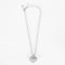 Collier Collier et Pendentif Coeur en or gris et diamants 58 Facettes 260297