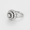 Bague 55 Elegante Bague platine et diamants à motif rayonnant 58 Facettes 260296