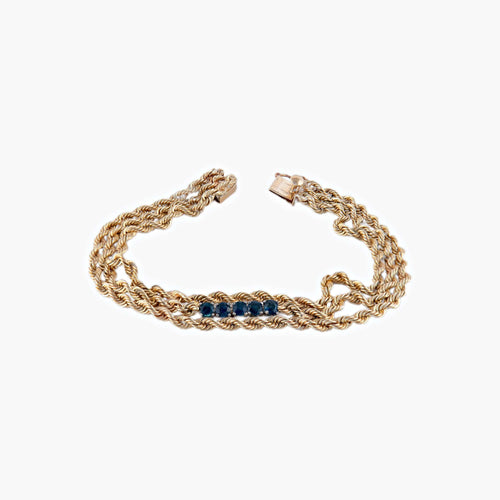 Bracelet Dolce - Bracelet en or jaune saphirs 58 Facettes BO/220028 RIV