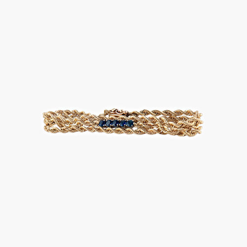 Bracelet Dolce - Bracelet en or jaune saphirs 58 Facettes BO/220028 RIV