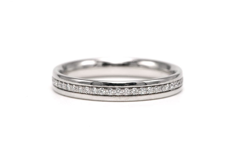 Bague 53 Tiffany & Co. - Bague en or blanc 18 carats et diamants taille brillant 58 Facettes 22549